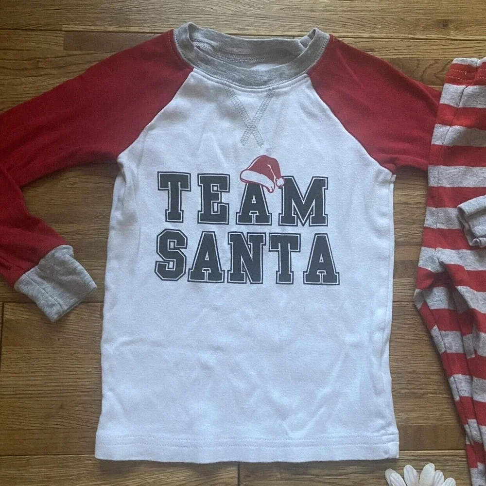 Carter's Team Santa Pajamas Size 3t